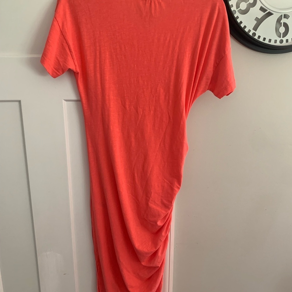 Anthropologie Sundry T-shirt dress coral NEW - Picture 5 of 5